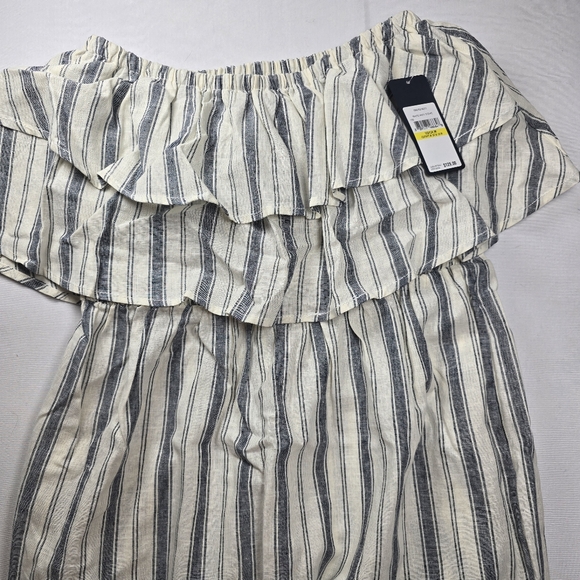 NWT Rachel Roy Jacinta Off-Shoulder Linen & Cotton Dress. Size M. Ret $129 - Picture 9 of 12